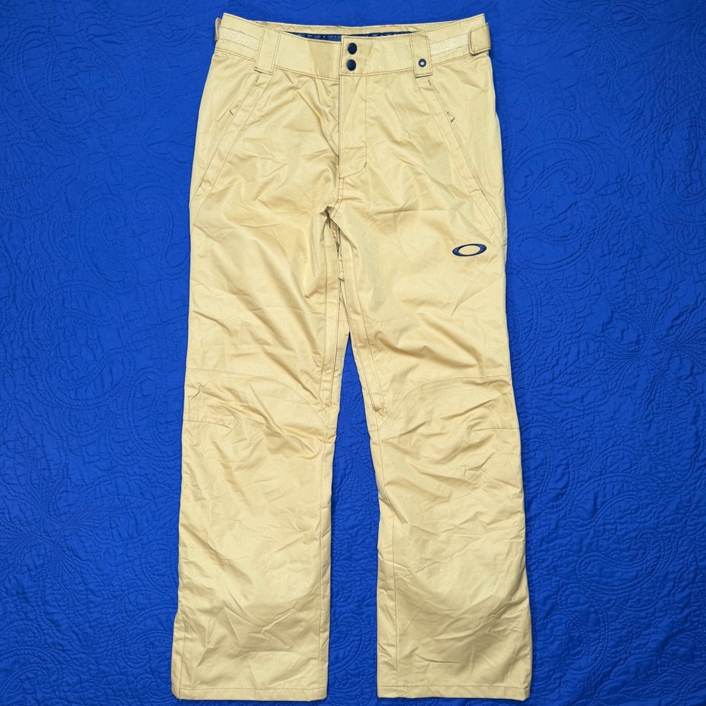 Oakley Biozone FN Dry 10K Snow Pants Mens S GOLD Regular Fit Ski Snowboard